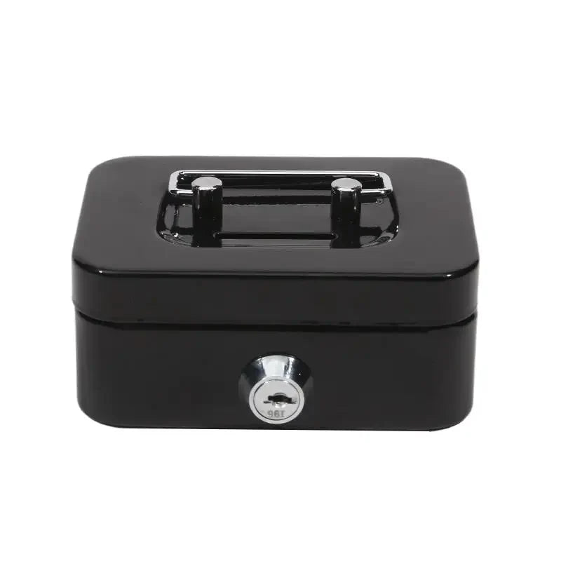 Mini Metal Money Box with Key Lock – Lockable Coin Safe for Adults & Kids