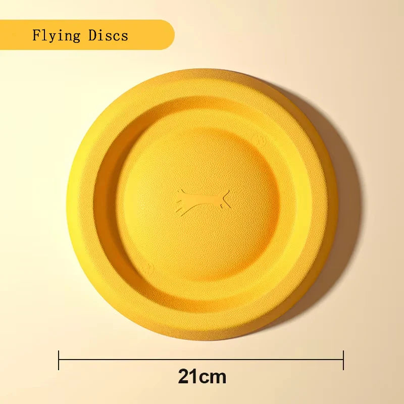 EVA Dog Toys 4-Pack - Durable Flying Disc, Ball and Tug Rope Set for Puppies and Adult Dogs | Chew-Proof Teeth Cleaning