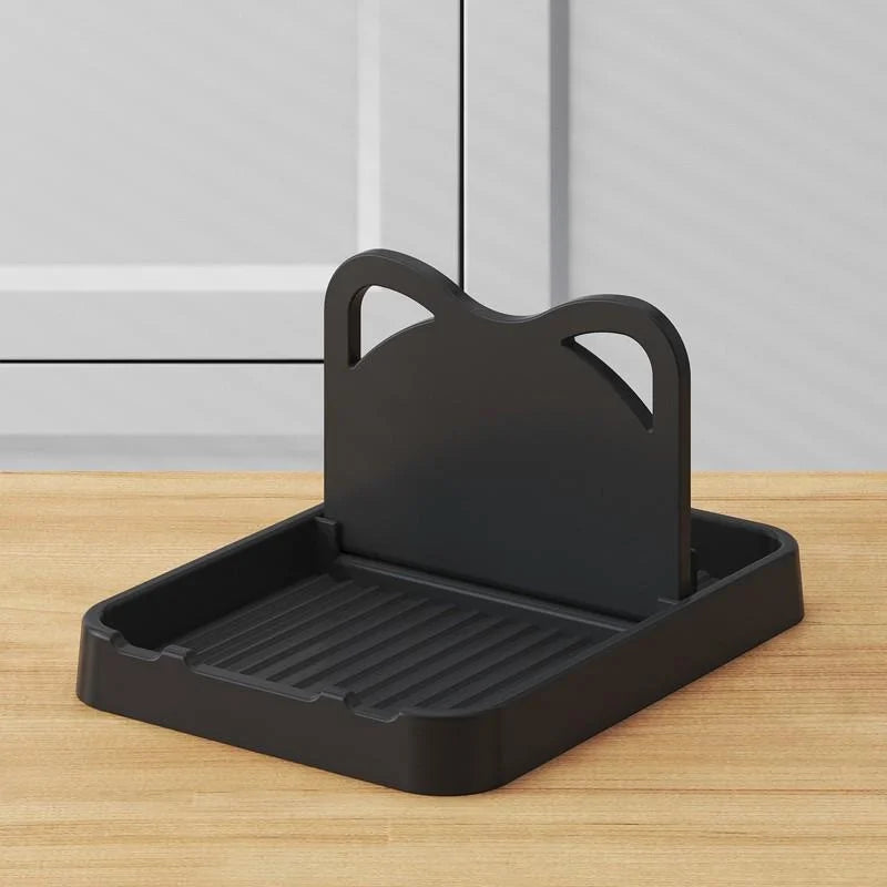 Multifunctional Pan Lid & Spoon Rest Rack - Pot Lid Holder Stand with Spatula and Spoon Storage