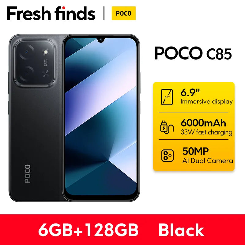Global 6.9-inch (17.5 cm) Smartphone 128GB / 256GB, Helio G81, 6000mAh Battery, 50MP Triple Camera, 33W Fast Charge, NFC