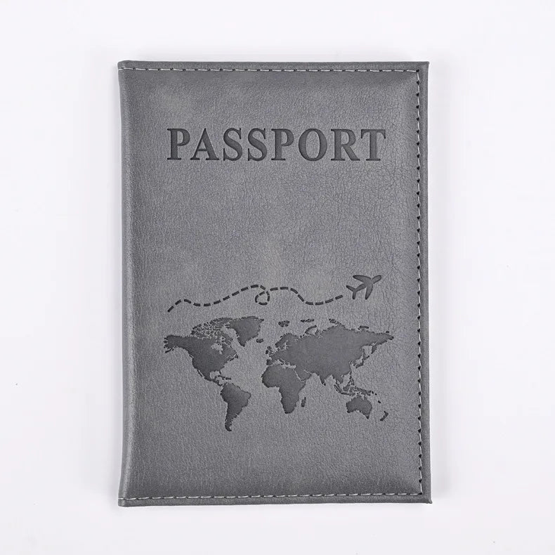 Colorful PU Passport Holder - Travel Passport Cover with ID & Card Slots