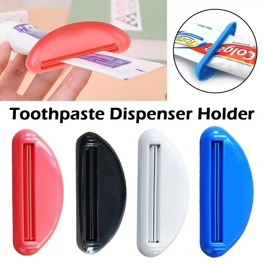 6-Pack Manual Tube Squeezer — Toothpaste & Cream Dispenser Clip for Bathroom & Kitchen