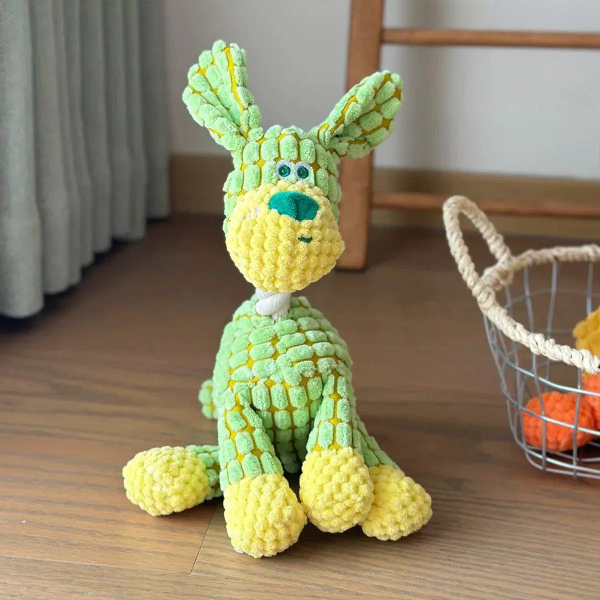 Donkey Plush Dog Toy with Squeaker – Interactive Chew & Fetch Toy for Small & Medium Dogs, 8.7–10.0 in (22–25.5 cm)