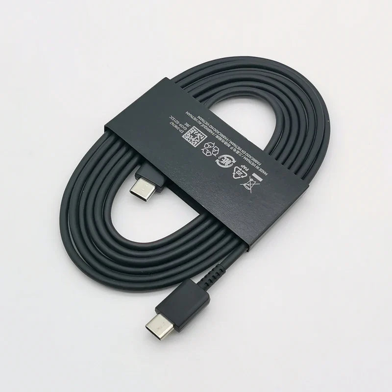 45W USB-C PD Super Fast Charger Adapter with 1.8M (5.9ft) Type-C Cable - EU Plug, Compatible with S24/S23/S22/S21/S20/Note/Flip/Fold Series
