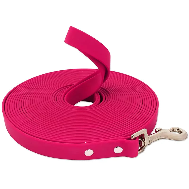 Waterproof PVC Dog Long Leash – Durable Easy-Clean Training & Recall Lead for Small to Large Dogs, 10 ft (3 m), 16 ft (5 m), 33 ft (10 m), 50 ft (15 m)