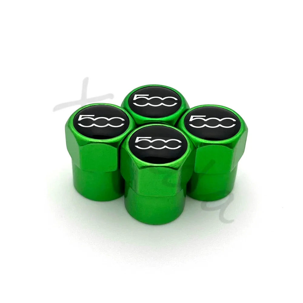 4-Pack Aluminum Alloy Tire Valve Stem Caps – Airtight Dustproof Wheel Valve Covers