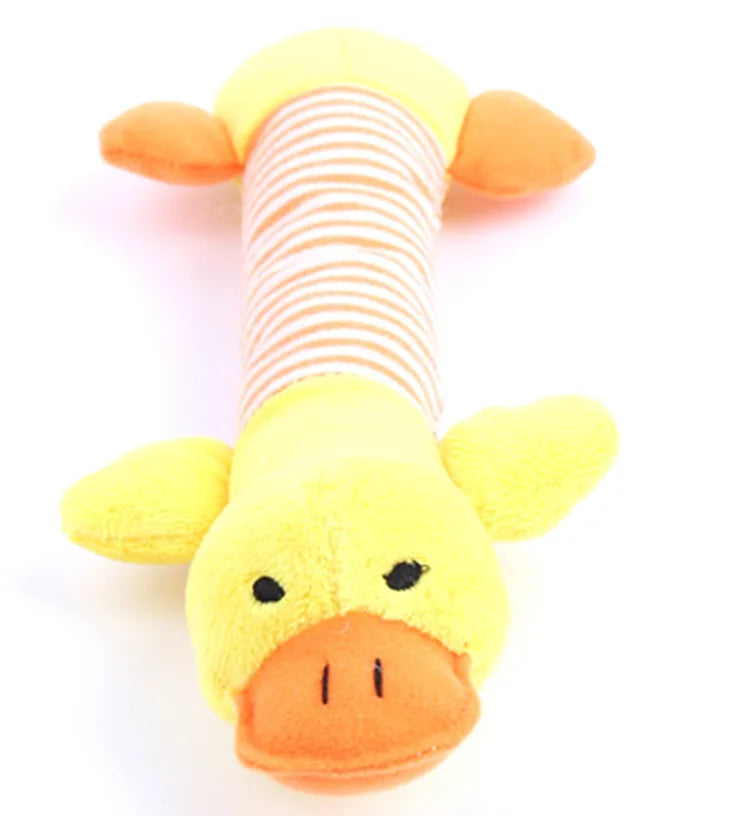 Stuffing-Free Squeaky Plush Dog Toy – Durable Crinkle Chew Toy, Simulated Animal