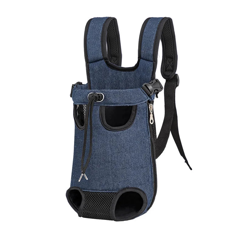 Breathable Camouflage Mesh Dog Carrier Backpack — Adjustable Pet Backpack for Small Dogs up to 22 lb (10 kg)