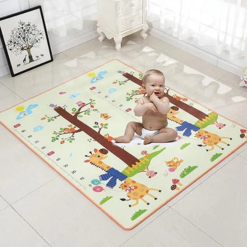 Baby Play Mat 120×90 cm (47.2×35.4 in) EPE Foam Activity Gym Crawling Mat Waterproof Play Rug for Infants & Kids