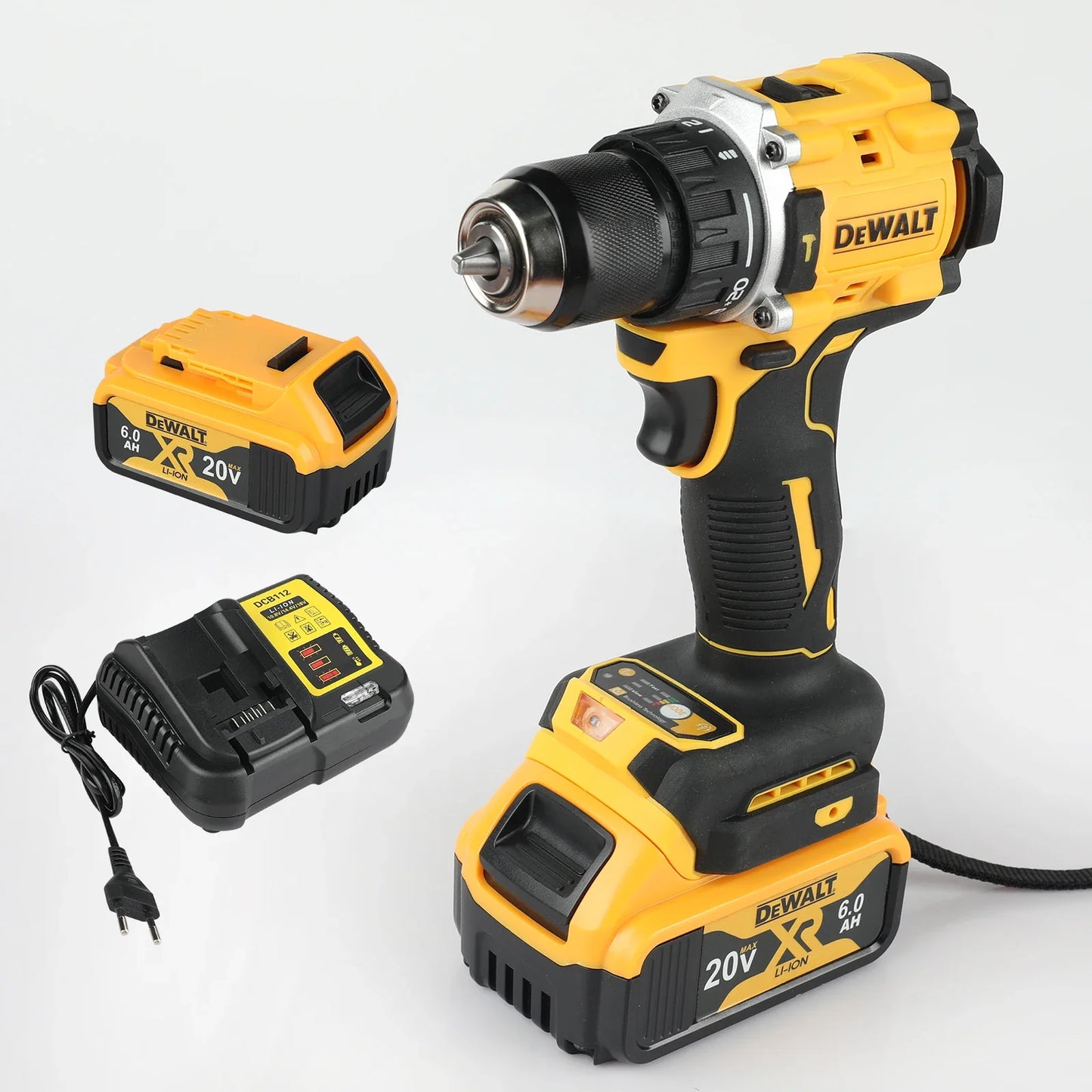 Brushless 20V Cordless Impact Drill Driver Multi-Function Electric Screwdriver Hand Drill