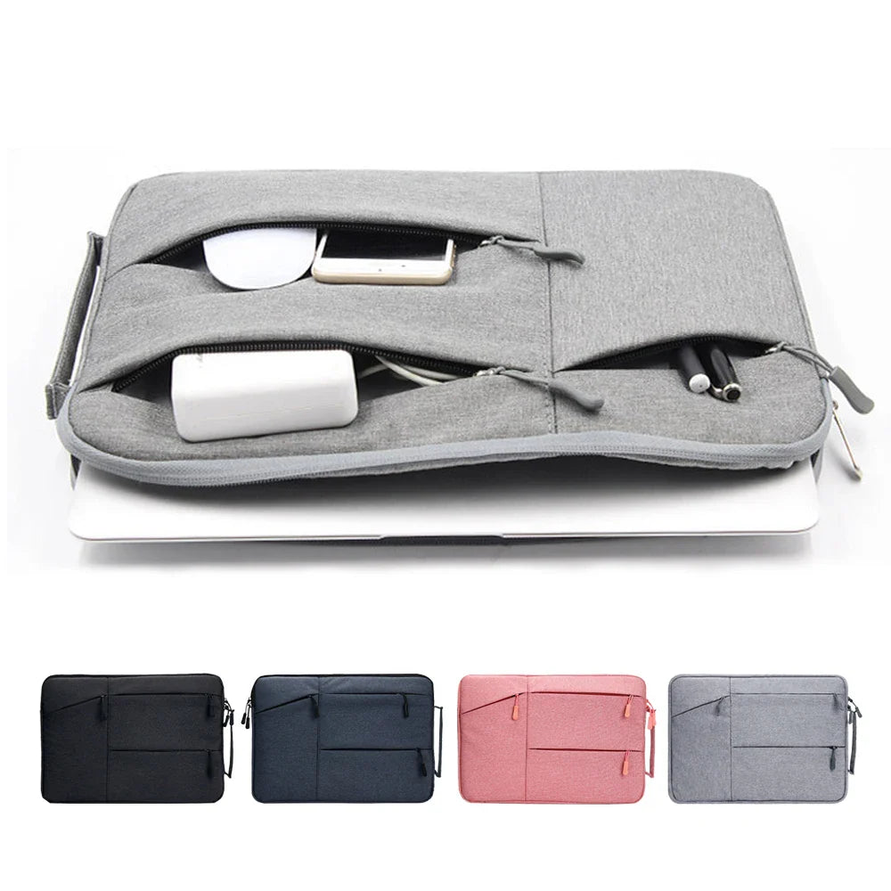 Canvas Laptop Sleeve 11–16 Inch (28–41 cm) Zippered Notebook Case — Slim Protective Sleeve for Laptops & Tablets