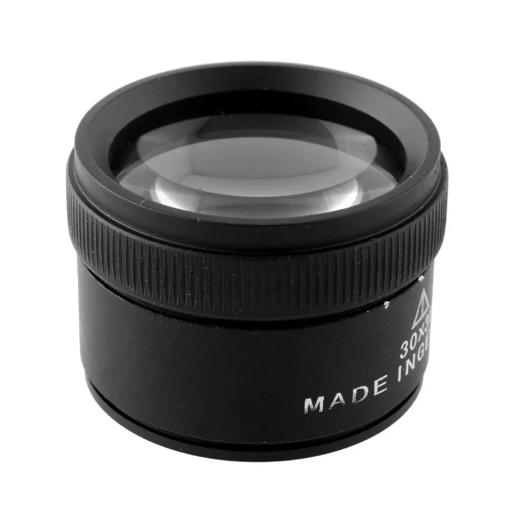 30X (36mm / 1.42in) Foldable Jewelry Loupe Magnifier - Glass Lens for Coins, Stamps & Jewelry Inspection
