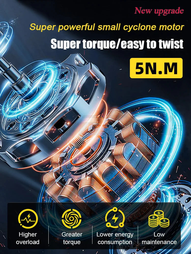 68-in-1 Precision Electric Screwdriver Set – 5 Torque Levels, LED Fill Light, Mobile Phone & iPad Repair Kit