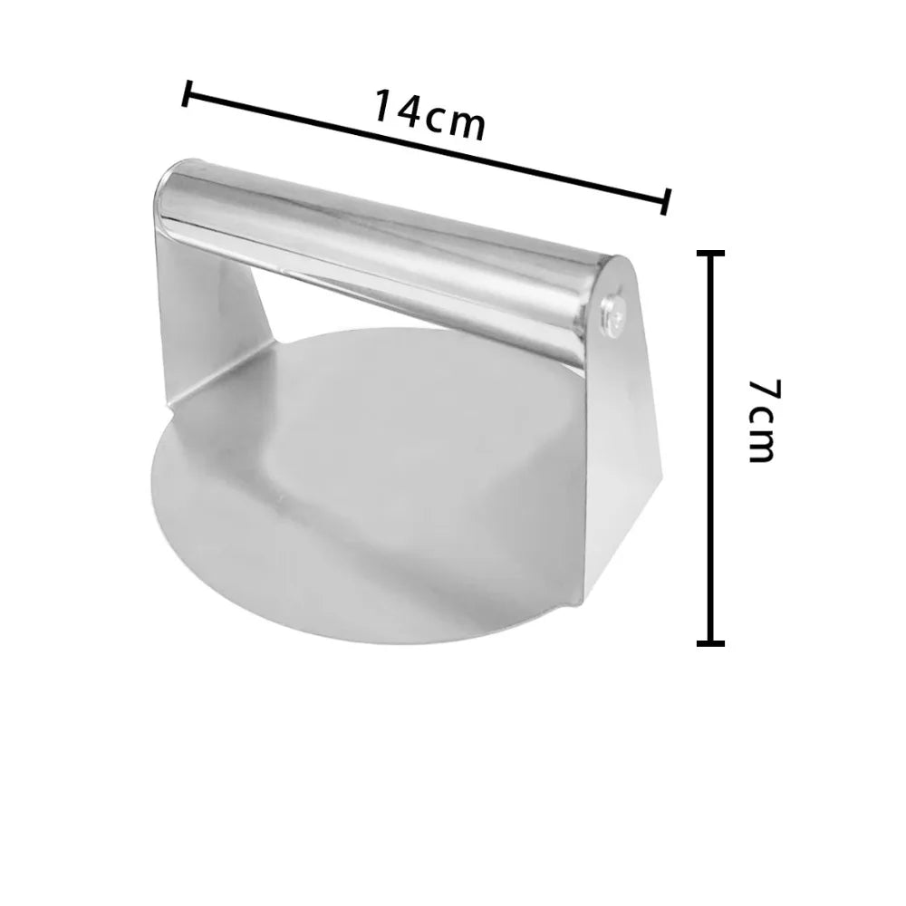 Stainless Steel Smash Burger Press – Heavy-Duty Non-Stick Patty Maker for Grill & BBQ