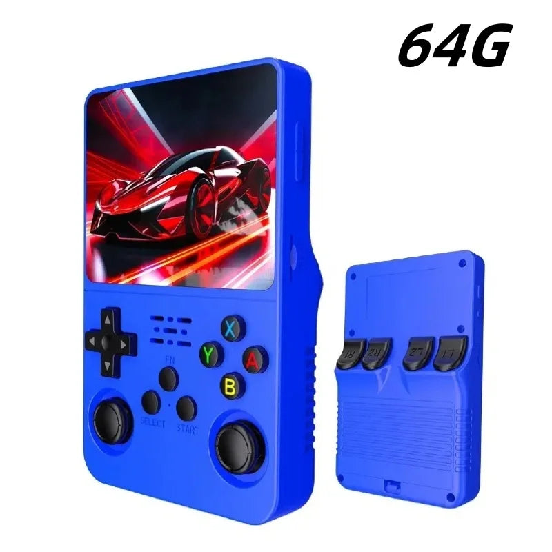 Retro Handheld Game Console 3.5-inch (8.9 cm) IPS — 15,000+ Games, 64/128GB Storage, Linux Pocket Player, 3000mAh Battery