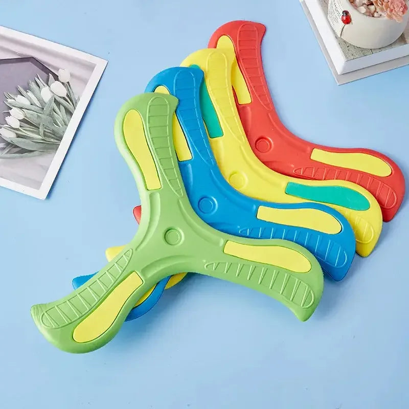 Three-Leaf EVA Foam Boomerang – 9×9 in (22×22 cm) Flying Toy for Kids & Adults, Outdoor Family Game
