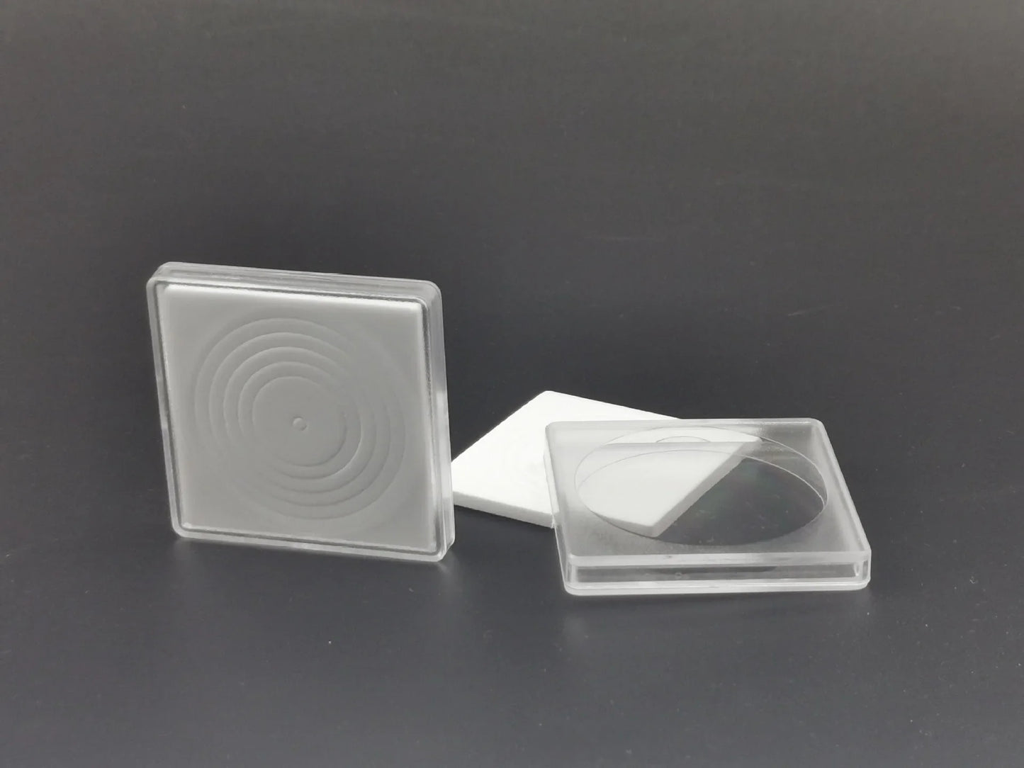 10-Pack 40mm Coin Capsule Holders with Adjustable Foam Gaskets Transparent Coin Storage Boxes