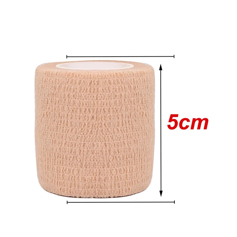 Colorful Self-Adhesive Elastic Sports Tape Wrap 5cm x 4.8m (2.0in x 15.7ft), Knee Wrist Ankle Finger Support Bandage for Tattoo and Pets