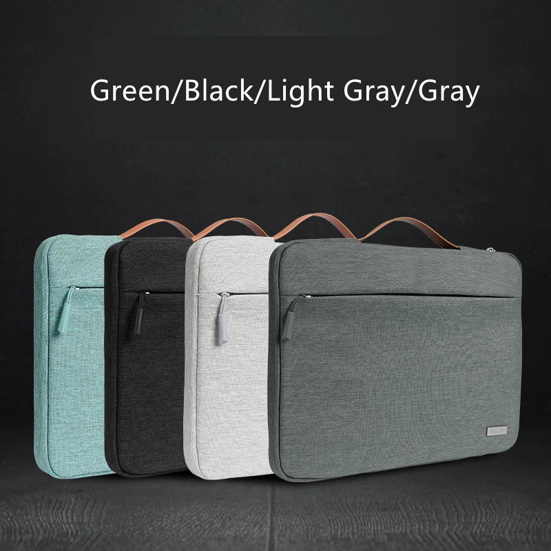 Multi-Pocket Shockproof Laptop Sleeve with Handle — Zipper Case for 13/14/15.6/16-Inch Laptops (33–41 cm)