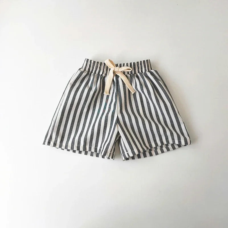 Kids Striped Linen-Cotton Harem Pants – Boys & Girls, Ages 4-6