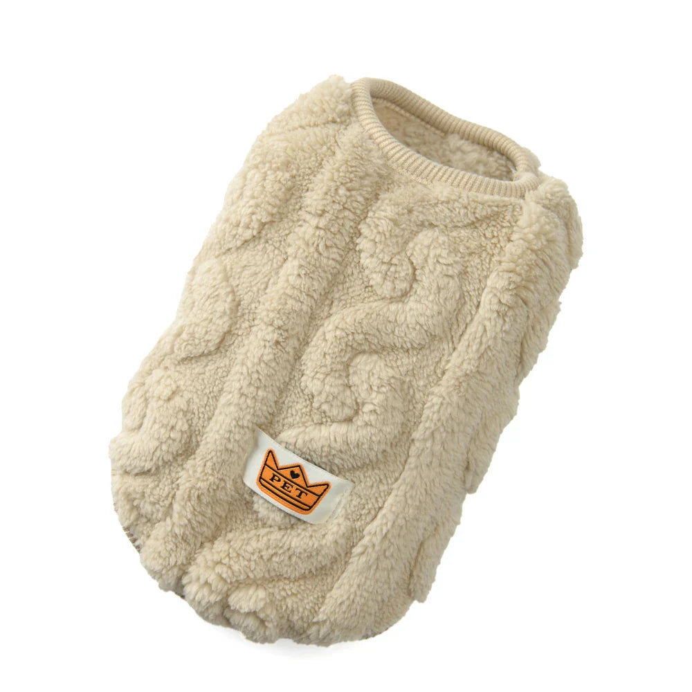 Soft Fleece Dog & Cat Sweater - Warm Autumn Winter Puppy Vest, Sizes XS-XL (7.9-15.7 in / 20-40 cm)