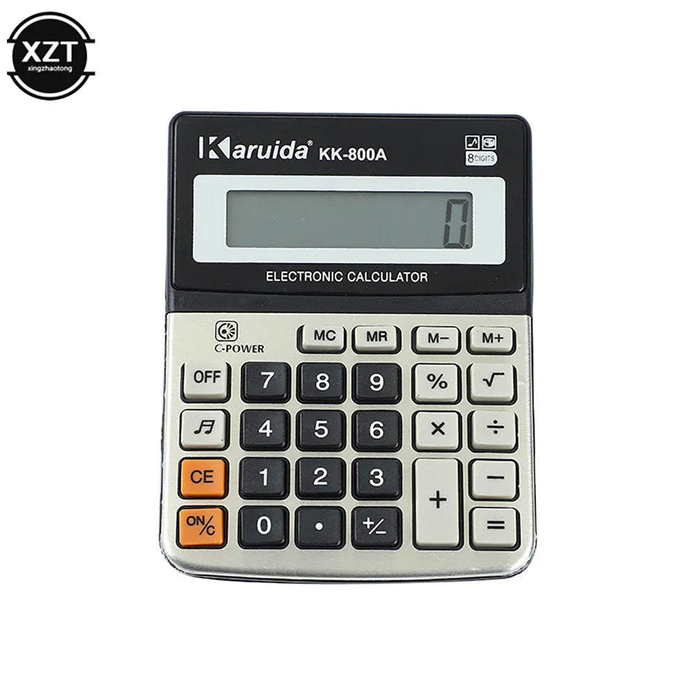Compact 10-Digit Portable Desktop Financial Calculator – Audible Key Sound, Battery Powered