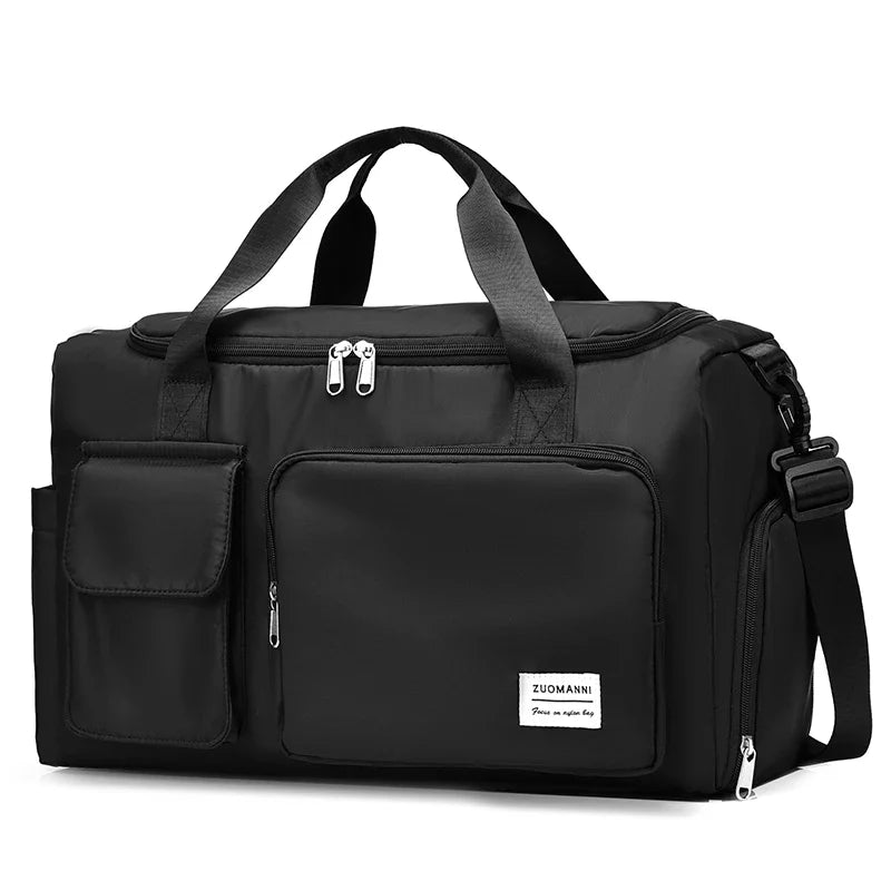Carry-On Weekender Duffel Bag 35L – Travel Overnight Bag with Shoe Compartment and Wet/Dry Pocket for Women