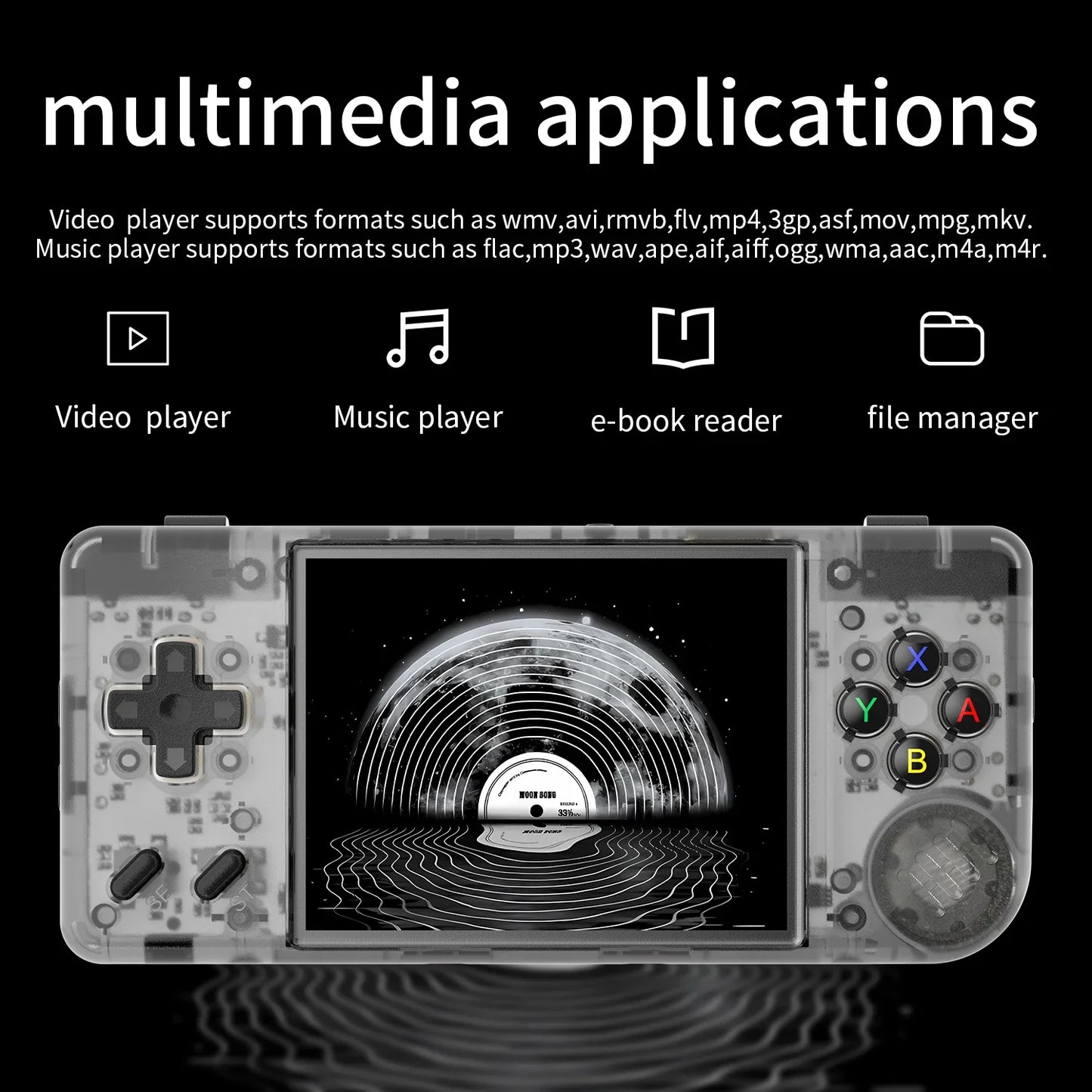 Mini Handheld Retro Game Console 2.83" (7.19 cm) IPS 640x480, 64GB, 5000+ Games, HDMI TV Output, Linux