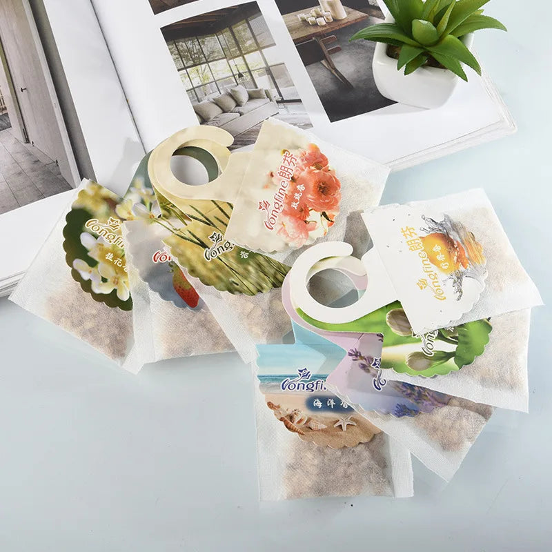 5/10-Pack Hanging Scented Sachets for Closet & Drawers — Long-Lasting Aromatherapy Air Freshener & Moth Repellent