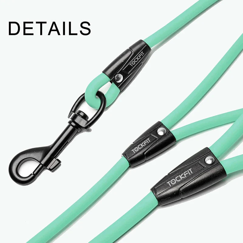 Waterproof PVC Dog Training Leash – Long Recall Leash 5ft/1.5m, 10ft/3m, 20ft/6m, 30ft/9m – Odor-Resistant & Tangle-Free