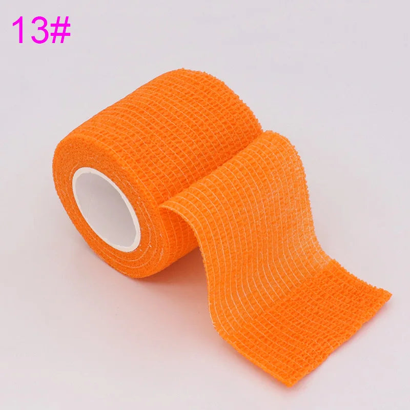 Colorful Self-Adhesive Elastic Sports Tape Wrap 5cm x 4.8m (2.0in x 15.7ft), Knee Wrist Ankle Finger Support Bandage for Tattoo and Pets