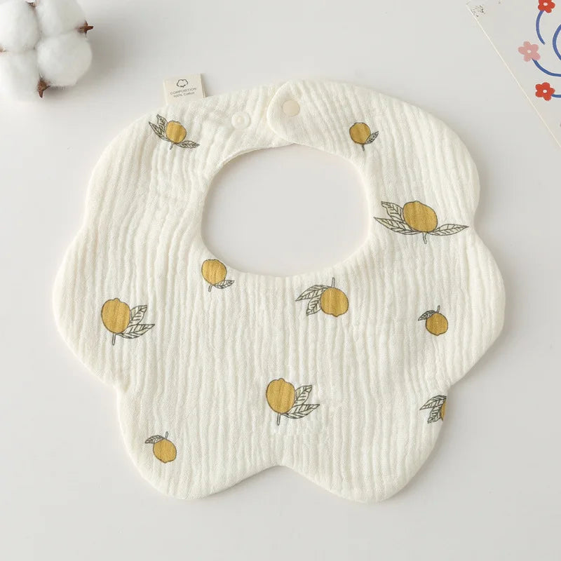 Baby Bandana Bibs & Burp Cloths - Cotton Drool Bibs for Newborns & Toddlers, Feeding Saliva Towel Cartoon Print
