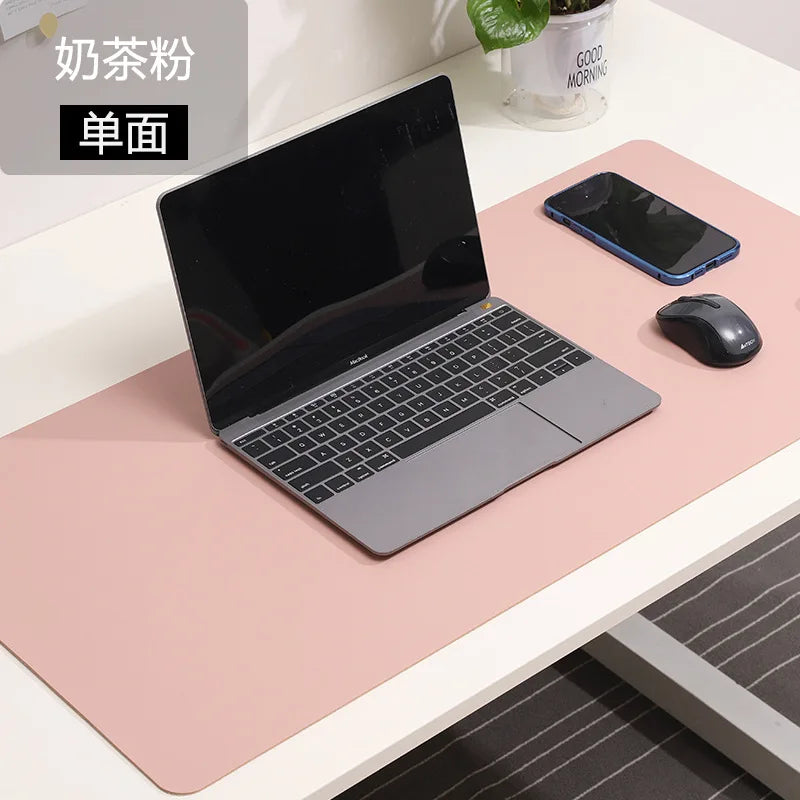 White XXL Gaming Mouse Pad Large Waterproof Non-Slip PU Suede Desk Mat for Keyboard & Mouse