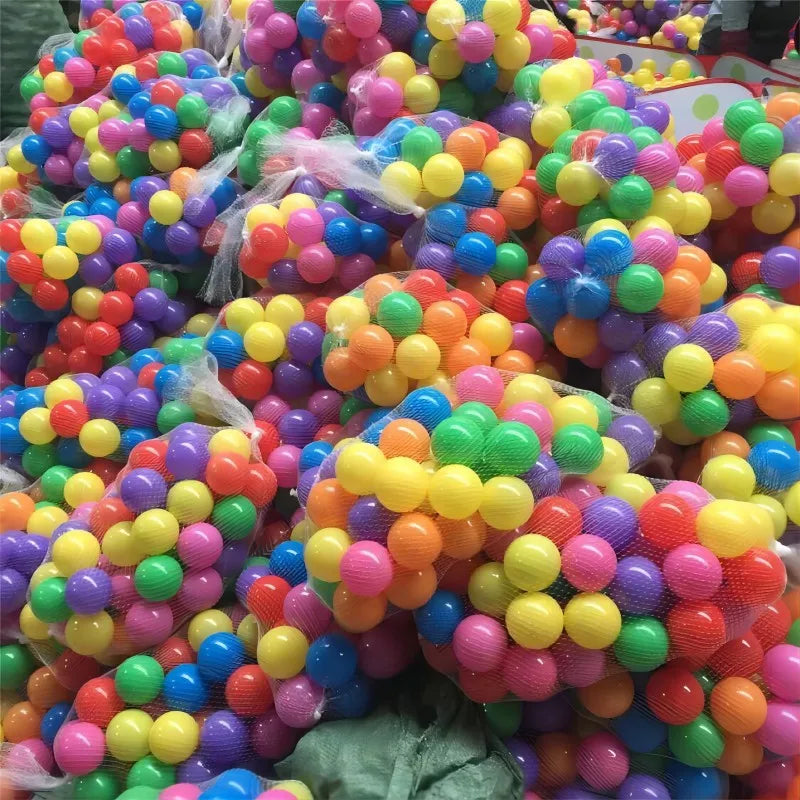 100-Pack 55mm (2.2 in) Colorful Plastic Ball Pit Balls — Pool & Ocean Balls for Kids Play, Ball Pits, Sensory & Stress Relief