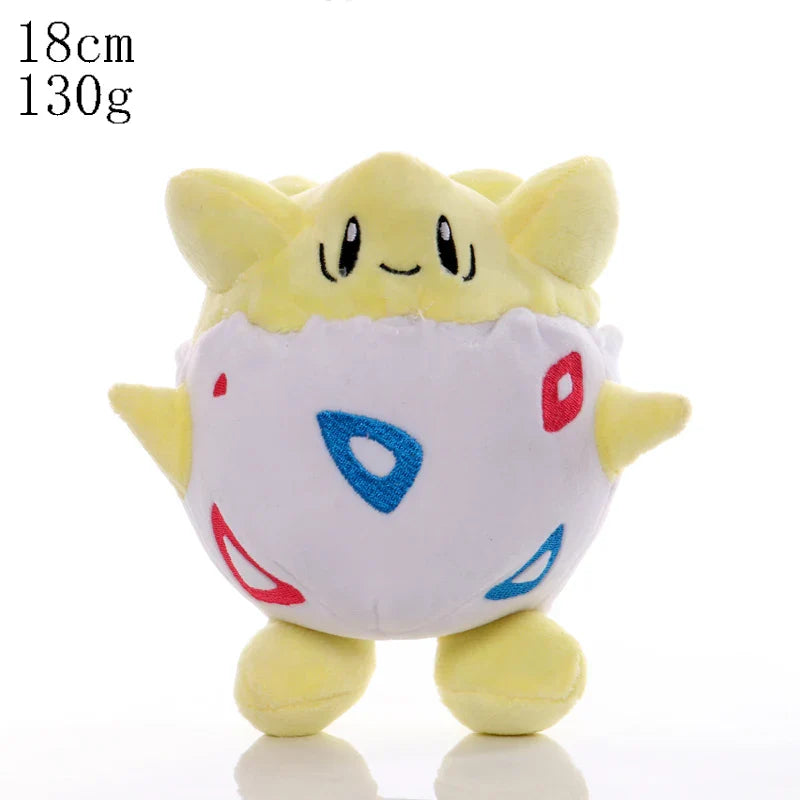 Pikachu & Friends 8 in (20 cm) Plush Stuffed Animal — Pikachu Charmander Squirtle Bulbasaur Eevee Scorbunny Gengar Snorlax Christmas Gift