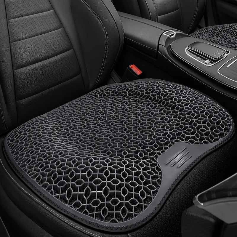 Gel Honeycomb Seat Cushion, Breathable Ergonomic Car & Office Pad, Machine Washable (48 x 43 x 3 cm / 18.9 x 16.9 x 1.2 in)