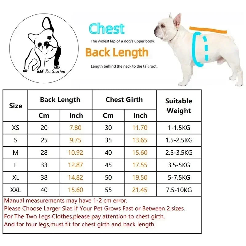 Reversible Winter Dog Coat - Warm Cotton-Down Vest for Small & Medium Dogs, Chihuahua French Bulldog Yorkie