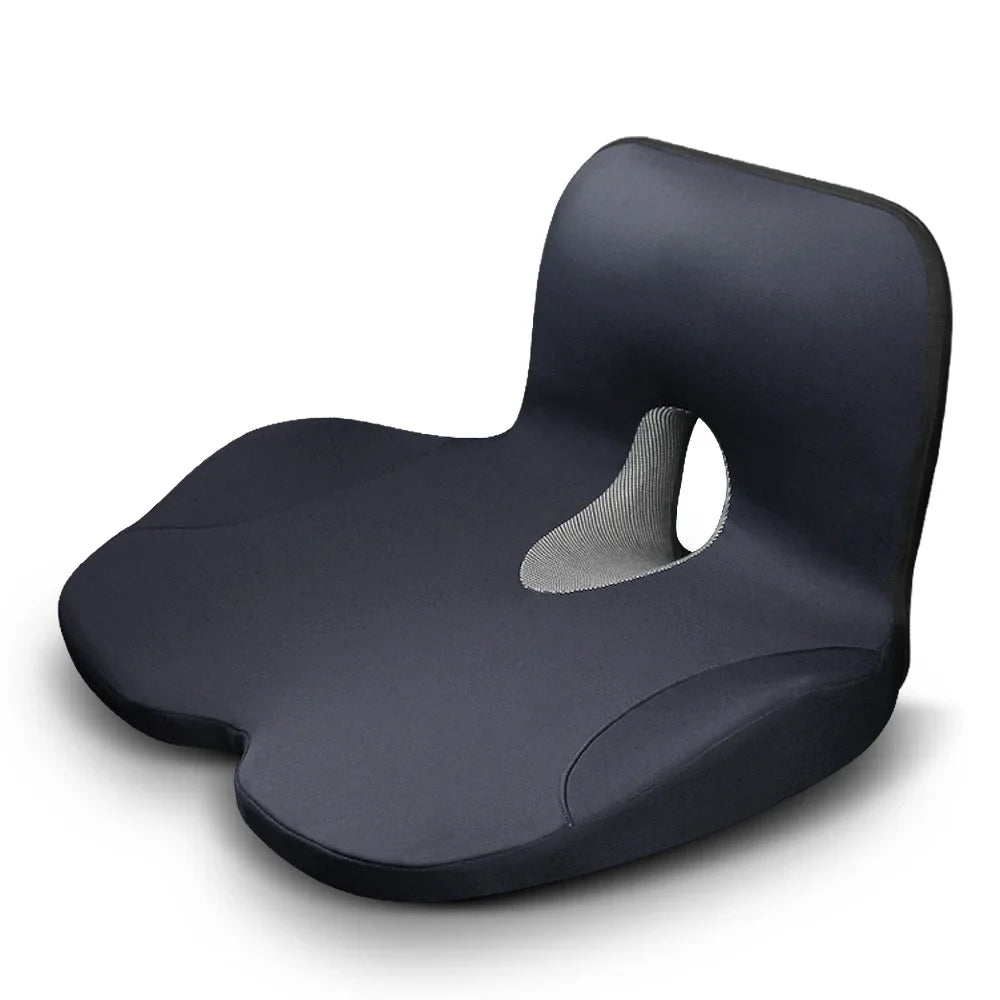 L-Shaped Memory Foam Seat Cushion for Office Chair, Anti-Slip Pressure-Relief Hip & Lumbar Support