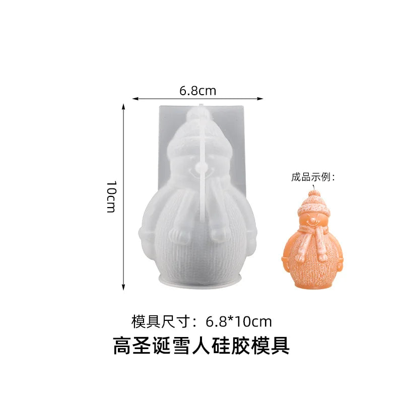 3D Christmas Tree Silicone Mold for Candle Making, Soap, Resin & Baking DIY Holiday Craft Kit
