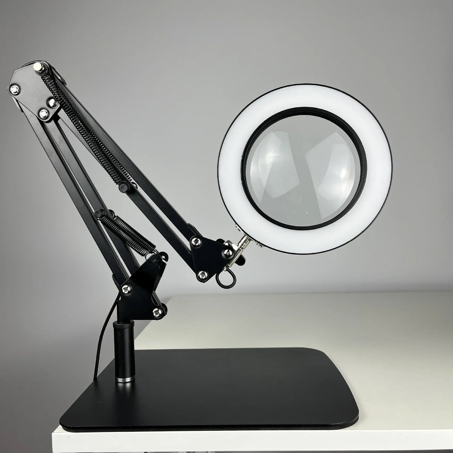 10x Clip-On LED Magnifying Lamp — Adjustable Focus Desk Magnifier for Soldering, Electronics, Watch & Phone Repair, Crafting
