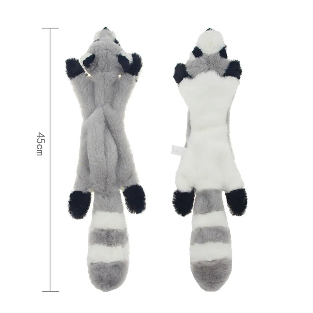 No-Stuffing Squeaky Dog Toy - Durable Simulated Animal Plush with Crinkle and Chew-Resistant Design