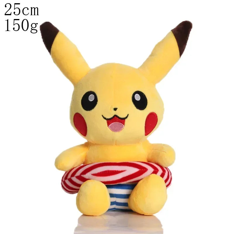 Cute Pikachu Pichu Charmander Bulbasaur Squirtle Psyduck Eevee Plush Soft Stuffed Doll 6-12 in (15-30 cm)
