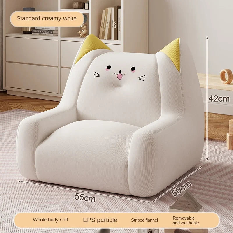 Kids Panda Mini Sofa Chair - Plush Toddler Reading & Lounge Seat