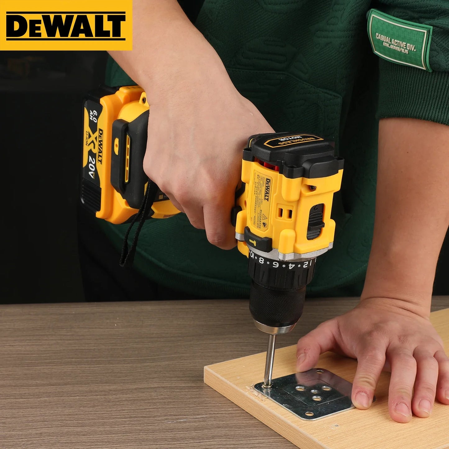 20V Max Brushless Cordless Impact Driver Multi-Function Electric Screwdriver Hand Drill