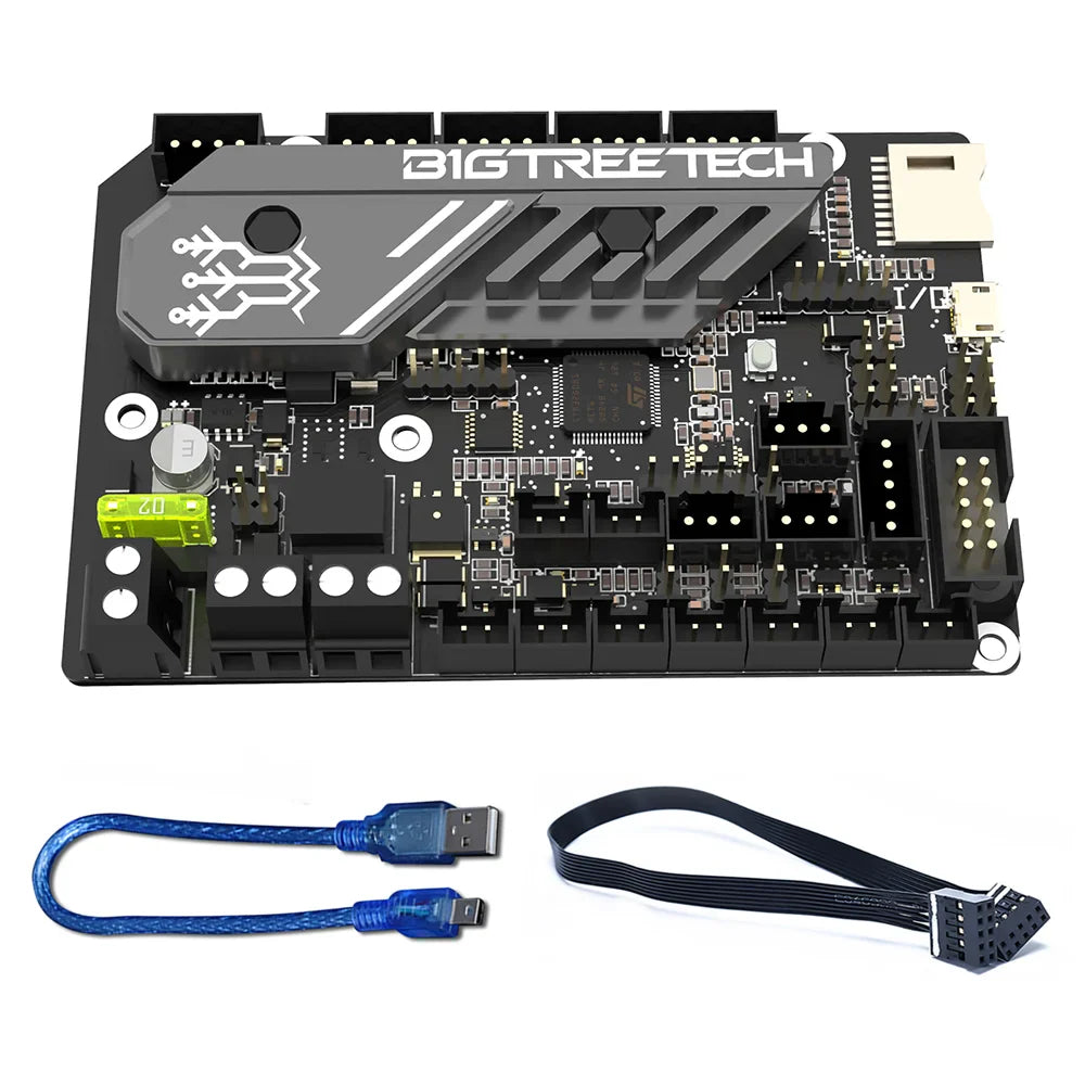 SKR Mini E3 32-Bit Motherboard with Onboard TMC2209 for Ender 3 / Ender 5 / CR-10 3D Printers - Micro USB, UART Silent Drivers, TFT Compatible