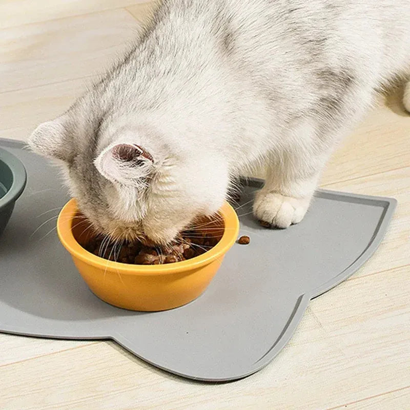 Silicone Pet Feeding Mat Non-Slip Waterproof Bowl Mat for Dogs & Cats Anti-Spill Placemat