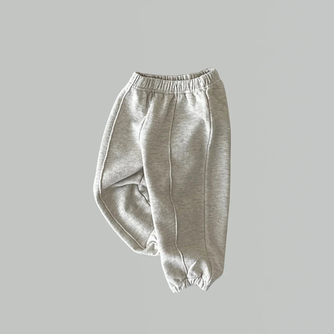 Baby Boy Sweatpants Toddler Jogger Pants - Elastic Waist Sporty Solid Color Full-Length Trousers