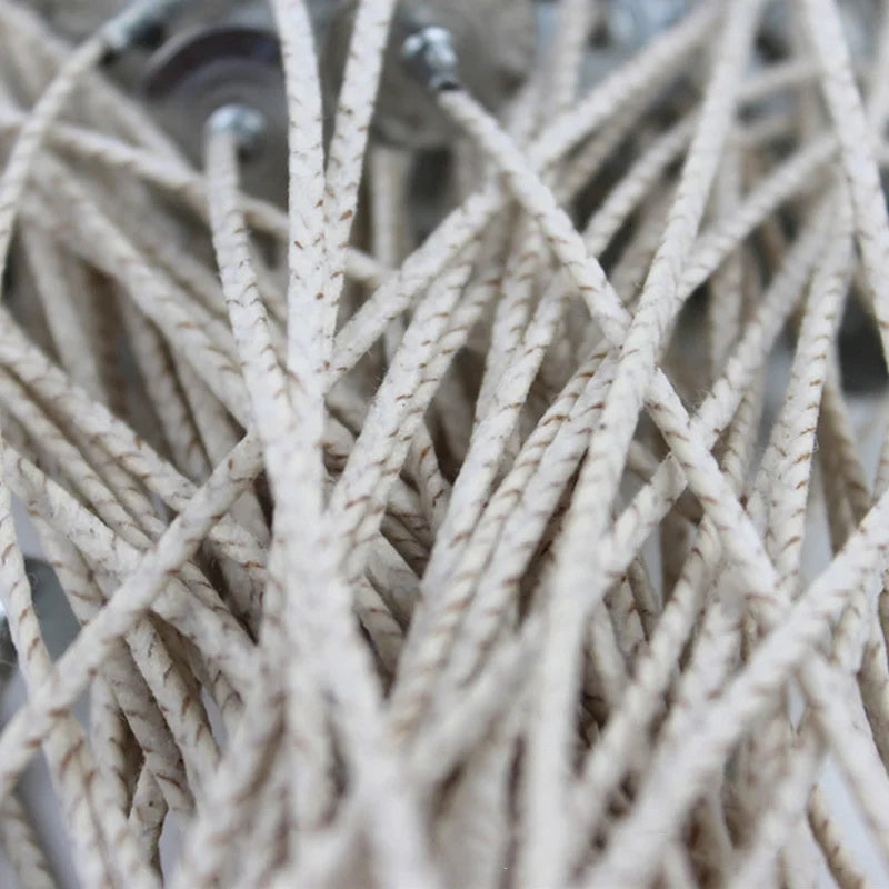 100-Pack Cotton-Core Candle Wicks 2mm Smokeless White & Brown 15cm (5.9in) & 20cm (7.9in) Candle Making Supplies