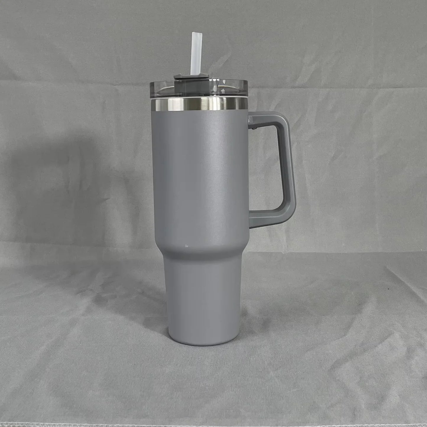 40oz Vacuum Insulated Tumbler with Handle & Straw Lid | Stainless Steel Travel Bottle