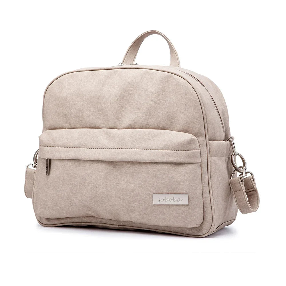 Waterproof Multi-Function Diaper Backpack for Moms - Stylish Nappy Changing Bag